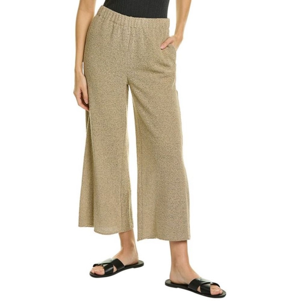 Theory Easy Wide Pull on Pants Trousers in Tweed Terry
